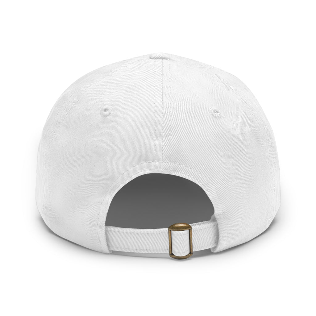 Dad Hat — "Hanta Ain't Huntin' Me" Leather Patch Cap