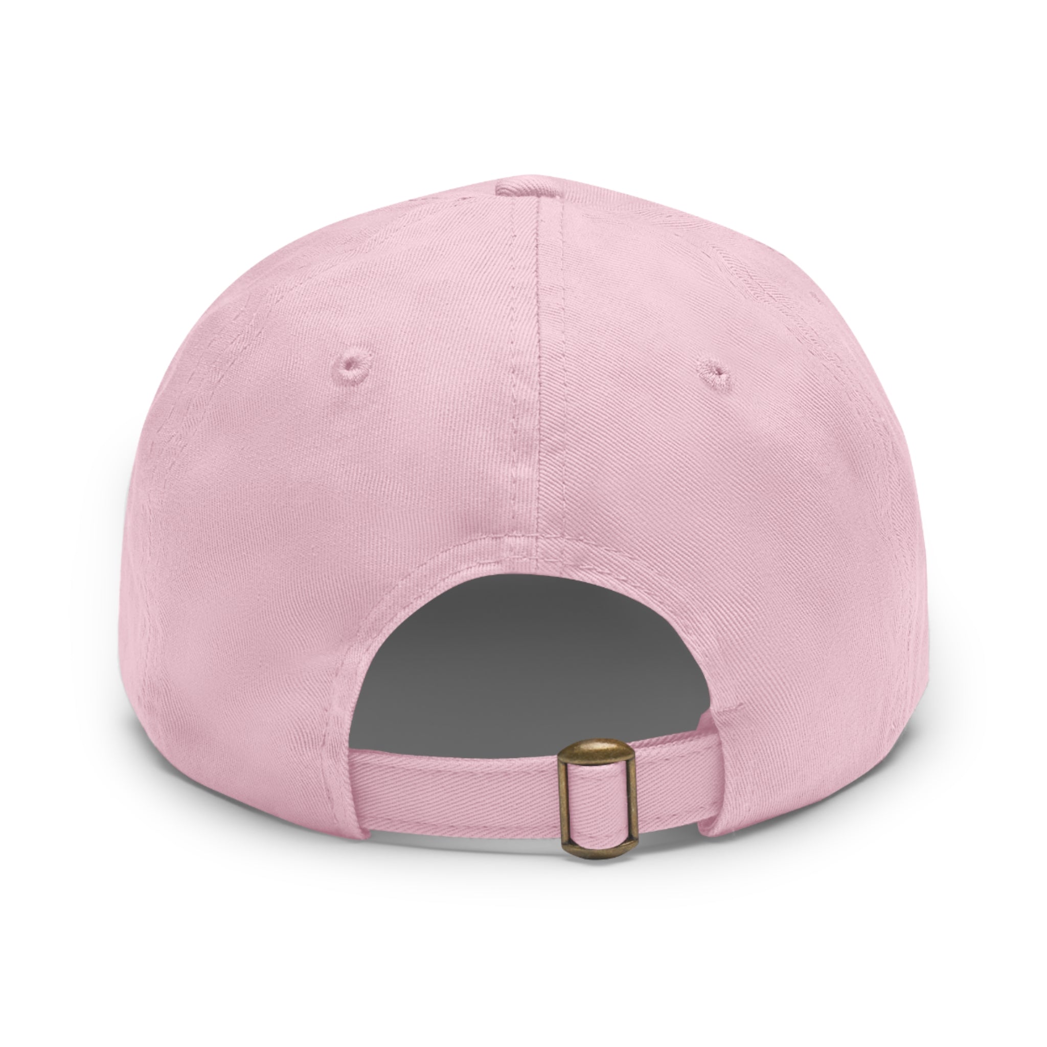 Dad Hat — "Hanta Ain't Huntin' Me" Leather Patch Cap
